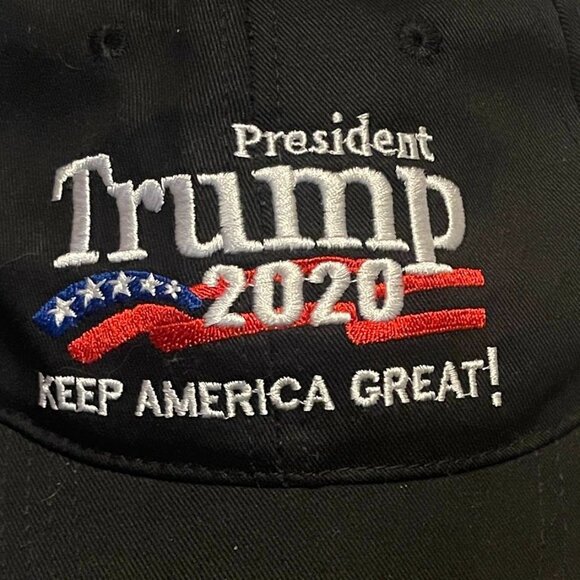 Trump 2020 Keep America Great Black Adjustable Baseball‎ Cap - Picture 3 of 9